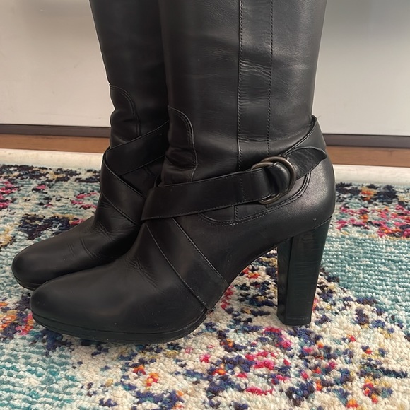 Cole Hann Nike Air black tall boots - Picture 3 of 9